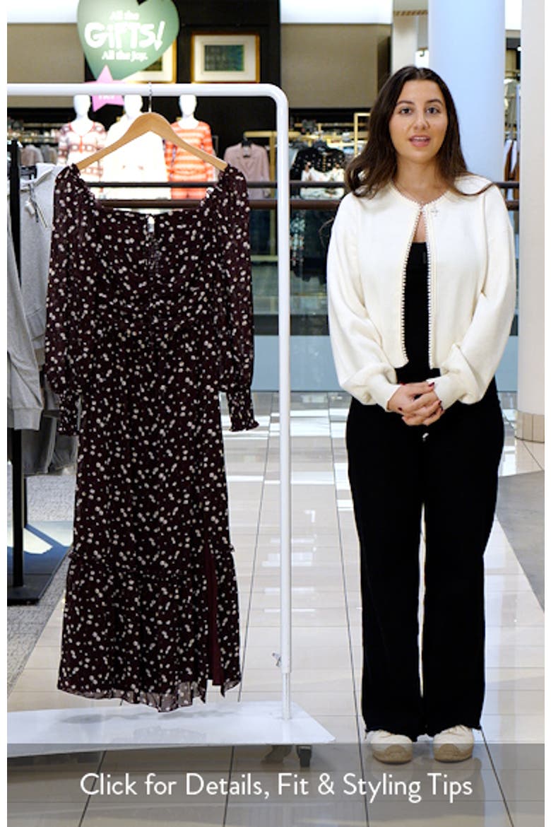 Keziah Floral Long Sleeve Midi Dress video