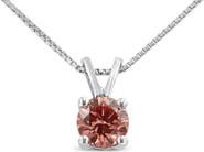 Haus of Brilliance 14K Gold 1/4 Cttw Lab Grown Diamond Solitaire Pendant Necklace