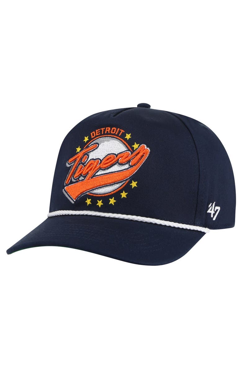 '47 Men's '47 Navy Detroit Tigers Wax Pack Collection Premier Hitch Adjustable Hat, Main, color, Navy