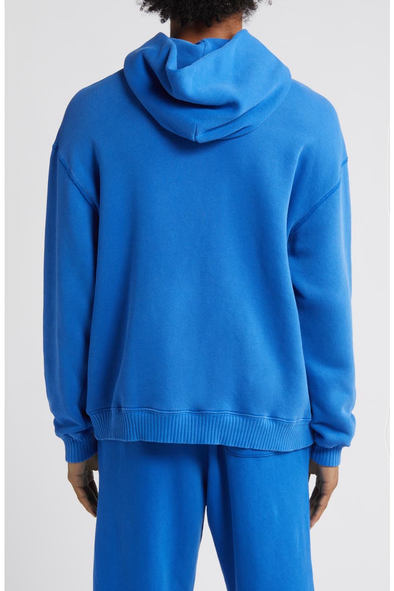 Core Oversize Organic Cotton Brushed Terry Hoodie, Alternate, color, VINTAGE COBALT