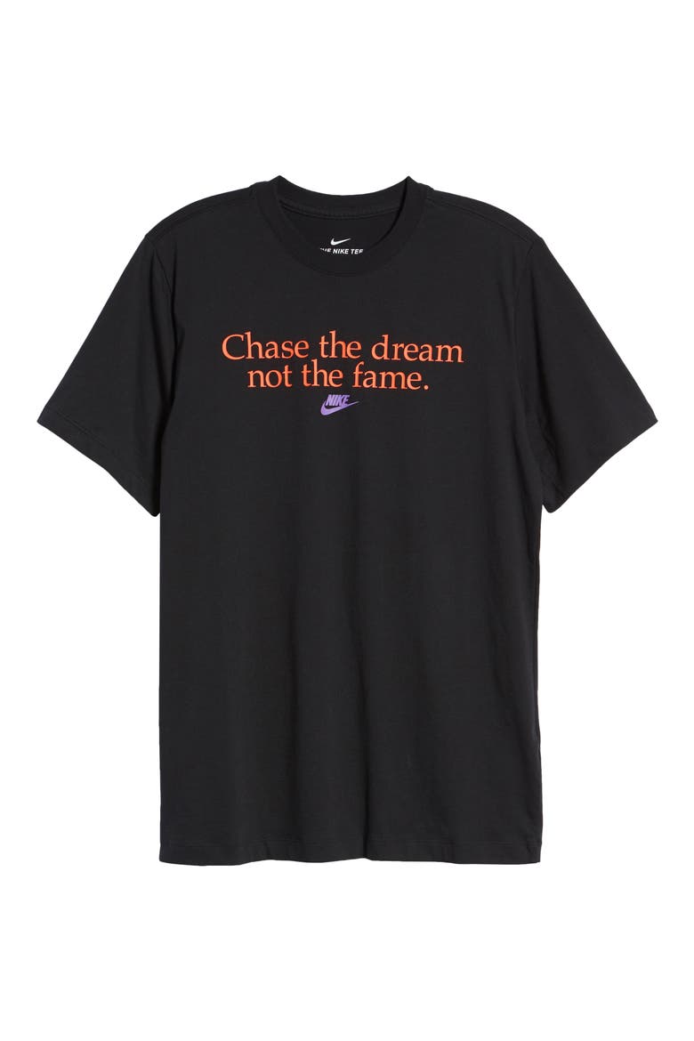 Chase the Dream Graphic Tee, Alternate, color, BLACK