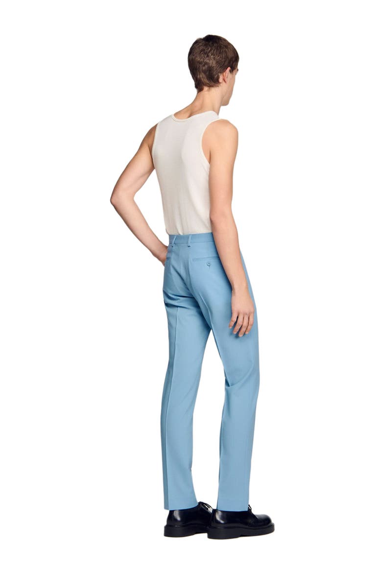 Wool Suit Trousers, Alternate, color, Sky blue