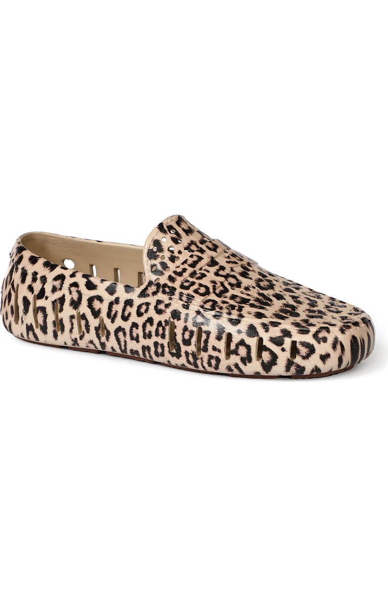 FLOAFERS Country Club Molded Driver Loafer, Main, color, Cheetah/ Chocolate