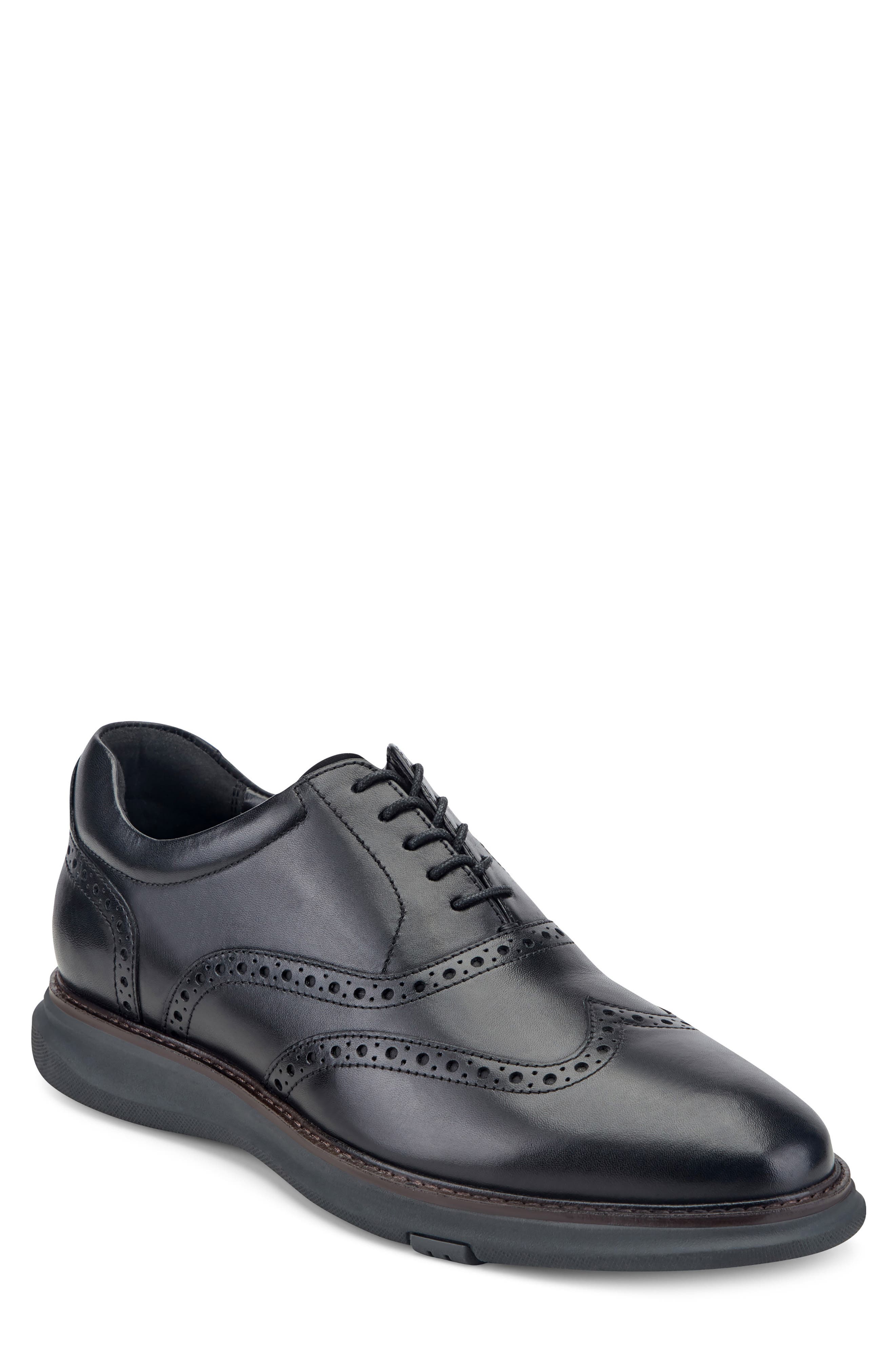 Kenneth Cole New York Lendal Wingtip Oxford, Main, color, Black/ Charcoal