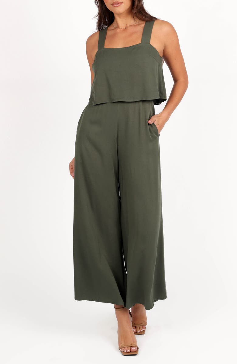 Petal & Pup Delia Popover Wide Leg Jumpsuit, Main, color, 