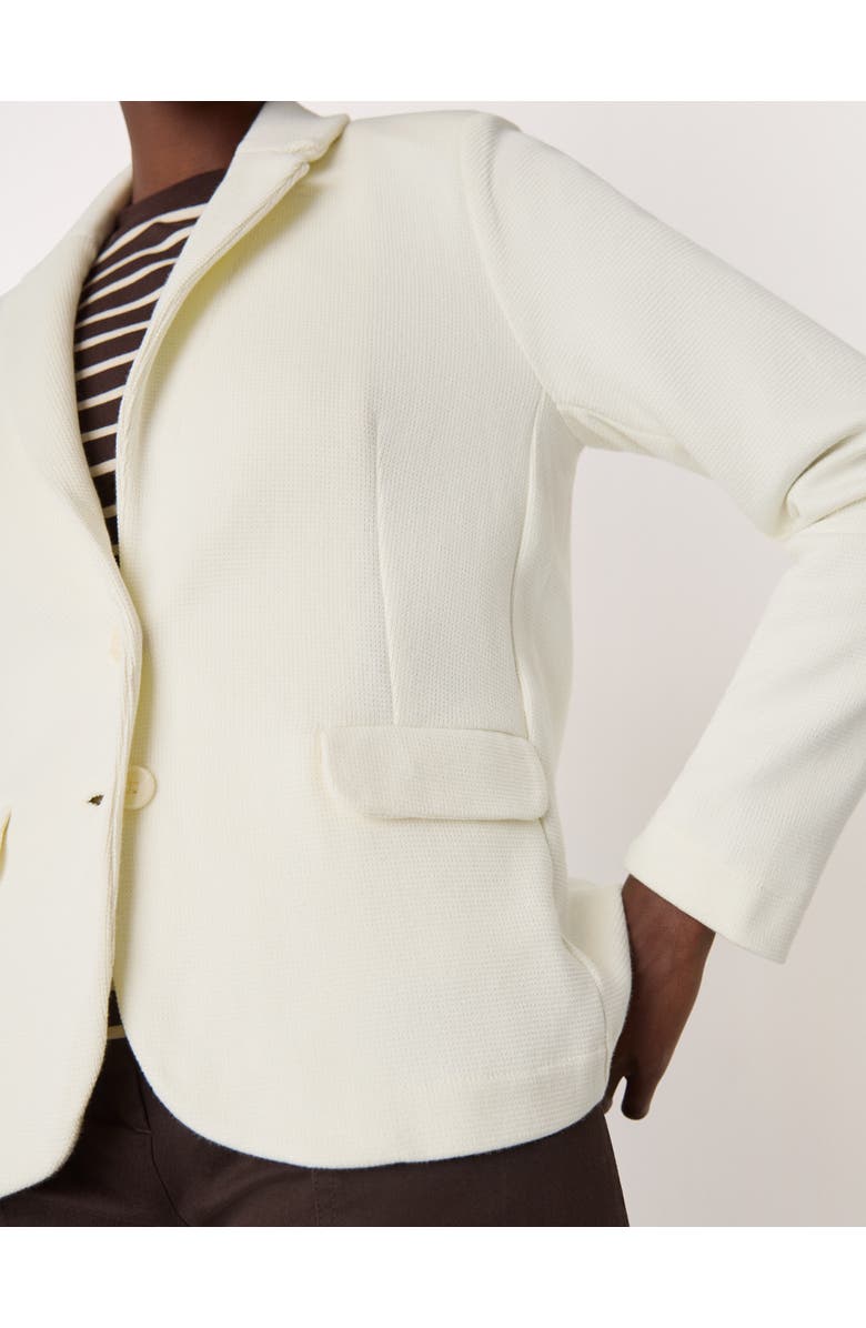 Whistles Slim Jersey Blazer, Alternate, color, Ivory