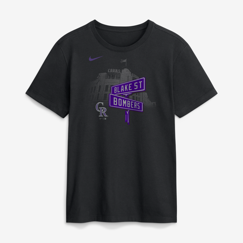 Men's Nike Black Colorado Rockies Local T-Shirt
