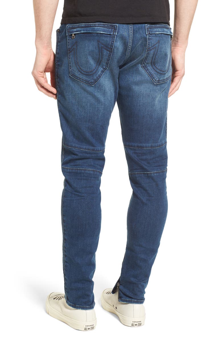 True Religion Brand Jeans Racer Skinny Fit Jeans, Alternate, color, 