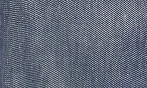 Veronica Beard Jude Wide Leg Linen Blend Pants In Blue Melange