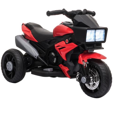 6V Kids Electric Motorcycle, Dirt Bike Style, Music, Horn, Headlights