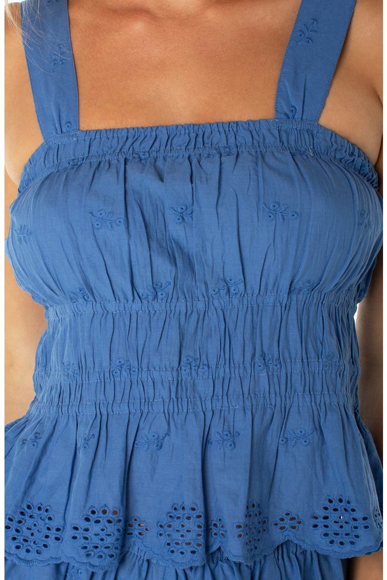 West Reef Eyelet Cotton Tank, Alternate, color, DUTCH BLUE