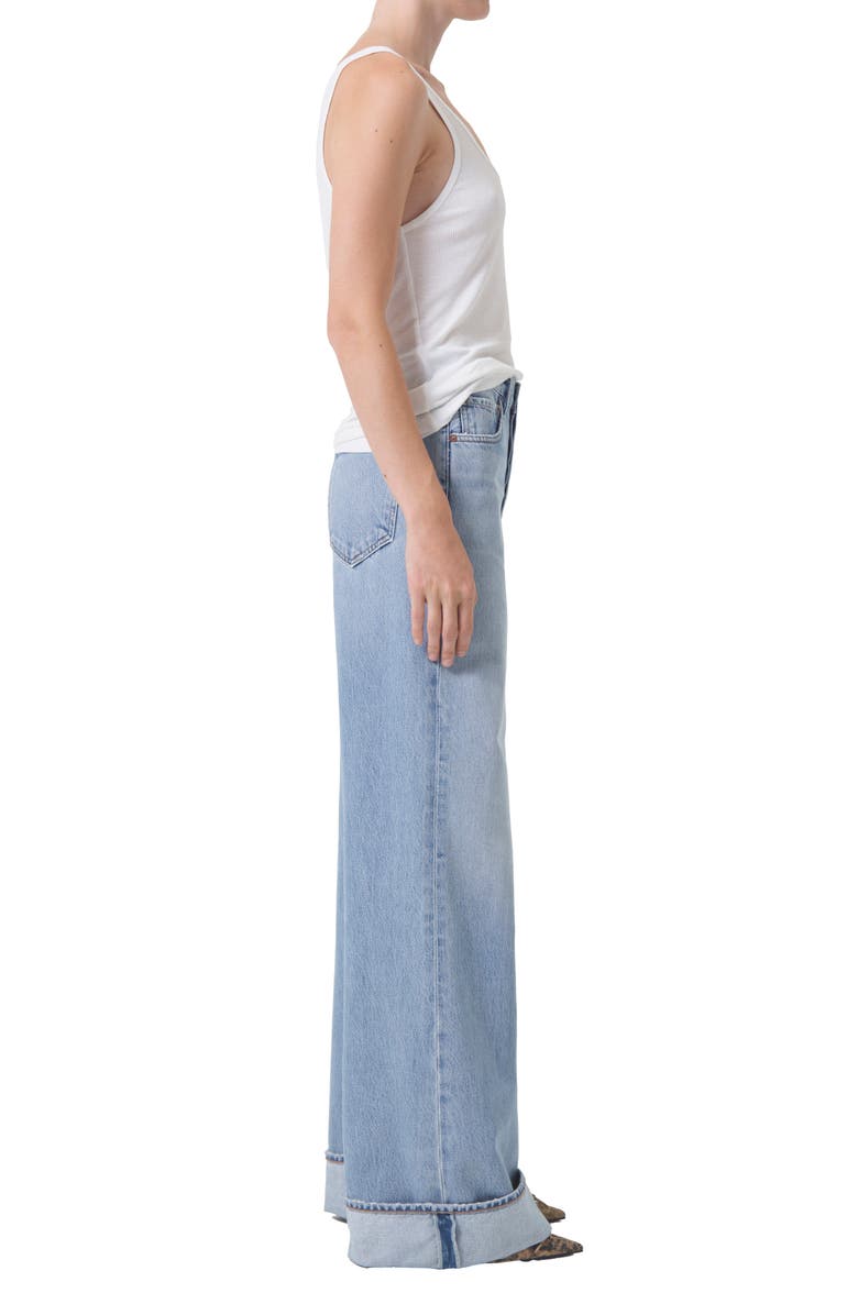 AGOLDE Dame High Waist Wide Leg Organic Cotton Jeans, Alternate, color, Showdown