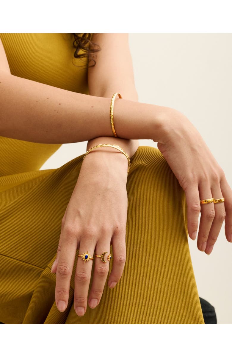 Ottoman Hands Celestial Bangle, Alternate, color, Gold