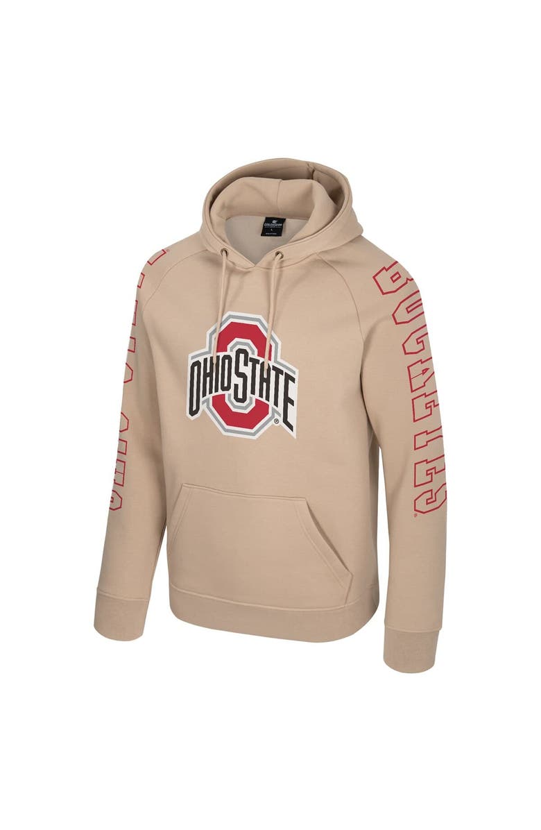 COLOSSEUM Men's Colosseum Tan Ohio State Buckeyes Big Break Raglan Hoodie, Alternate, color, Tan