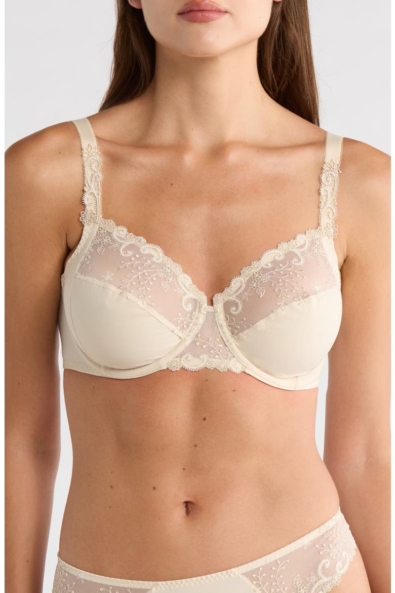 'Delice' Embroidered Underwire Bra, Main, color, TOPAZ BEIGE
