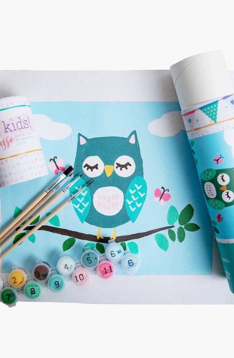 Olivia Owl Paint-by-Numbers Kit