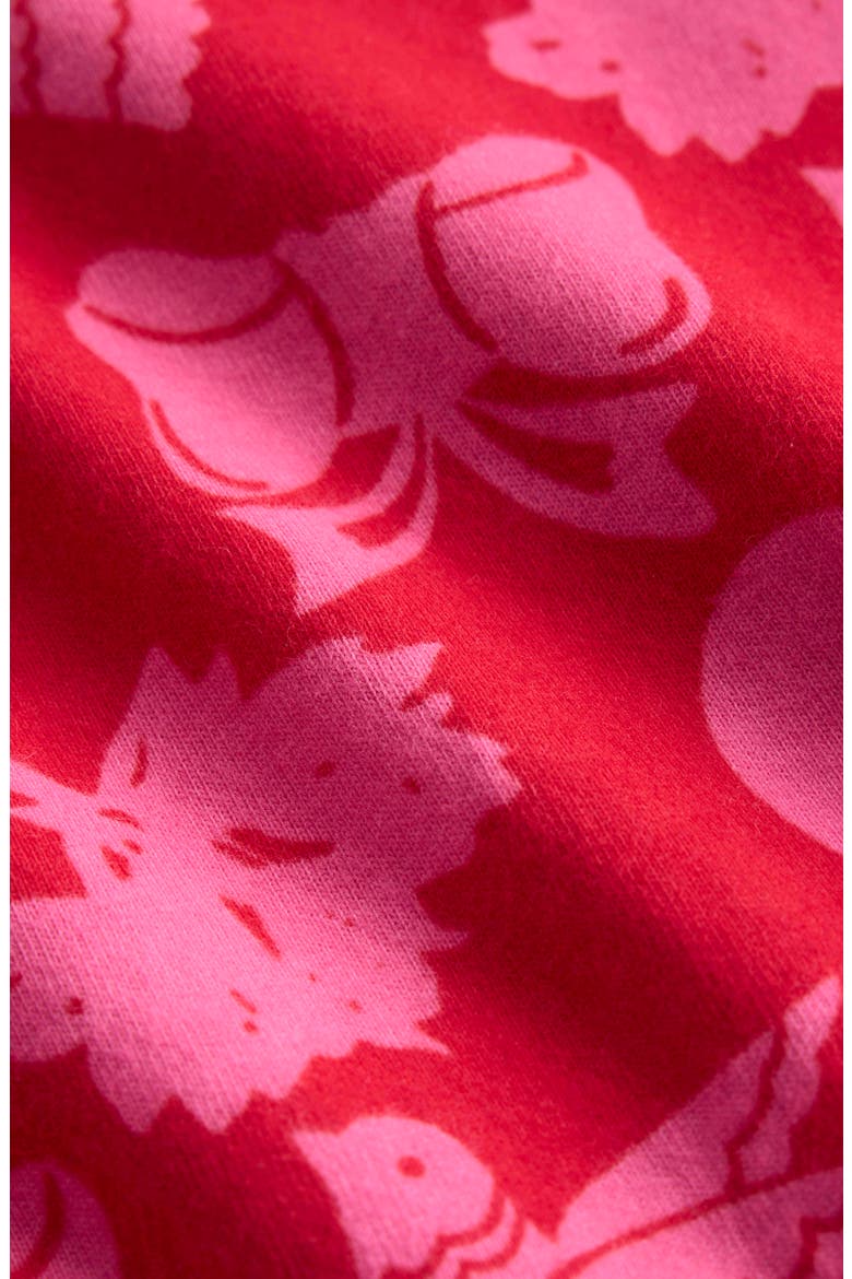 Kids' Print Cotton Jersey Dress, Alternate, color, ROCKABILLY RED FESTIVE FUN