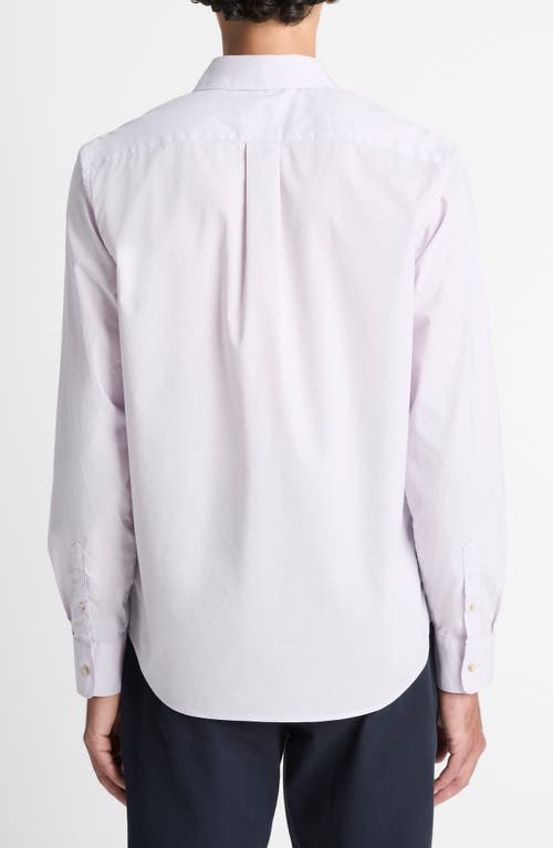 Vince Cotton Poplin Button-up Shirt In White