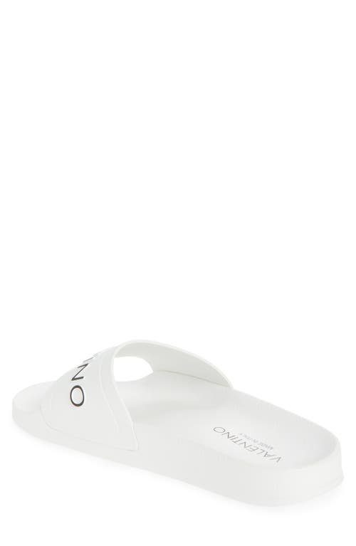 Valentino By Mario Valentino Giano Slide Sandal In White