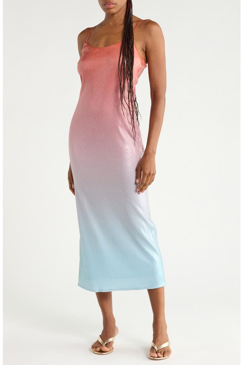 Alessa Ombre Sequin Slipdress, Main, color, CIRRUS OMBRE