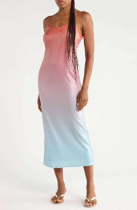 Alessa Ombre Sequin Slipdress