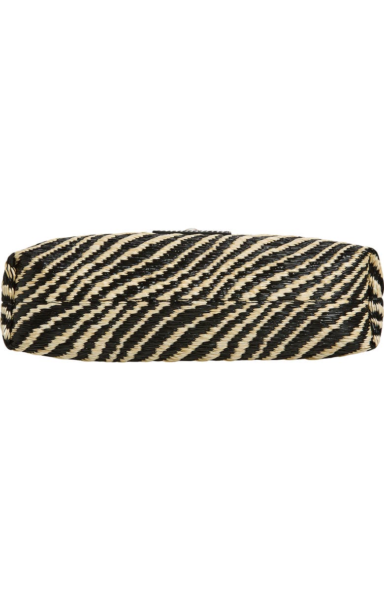 Marni Mini Stripe Top Handle Bag, Alternate, color, 00N99 Black