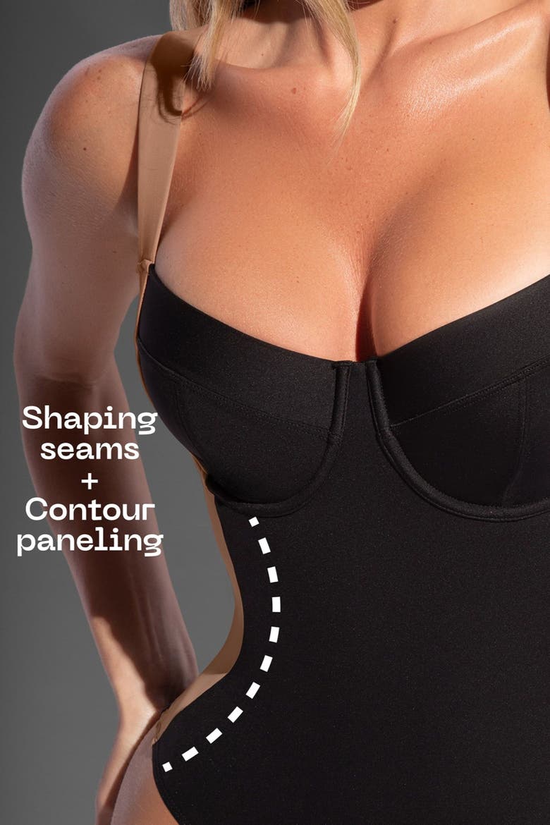 Mega Sculpting Underwire B/C Cup One Peice Swimsuit, Alternate, color, Contour Black Tawny