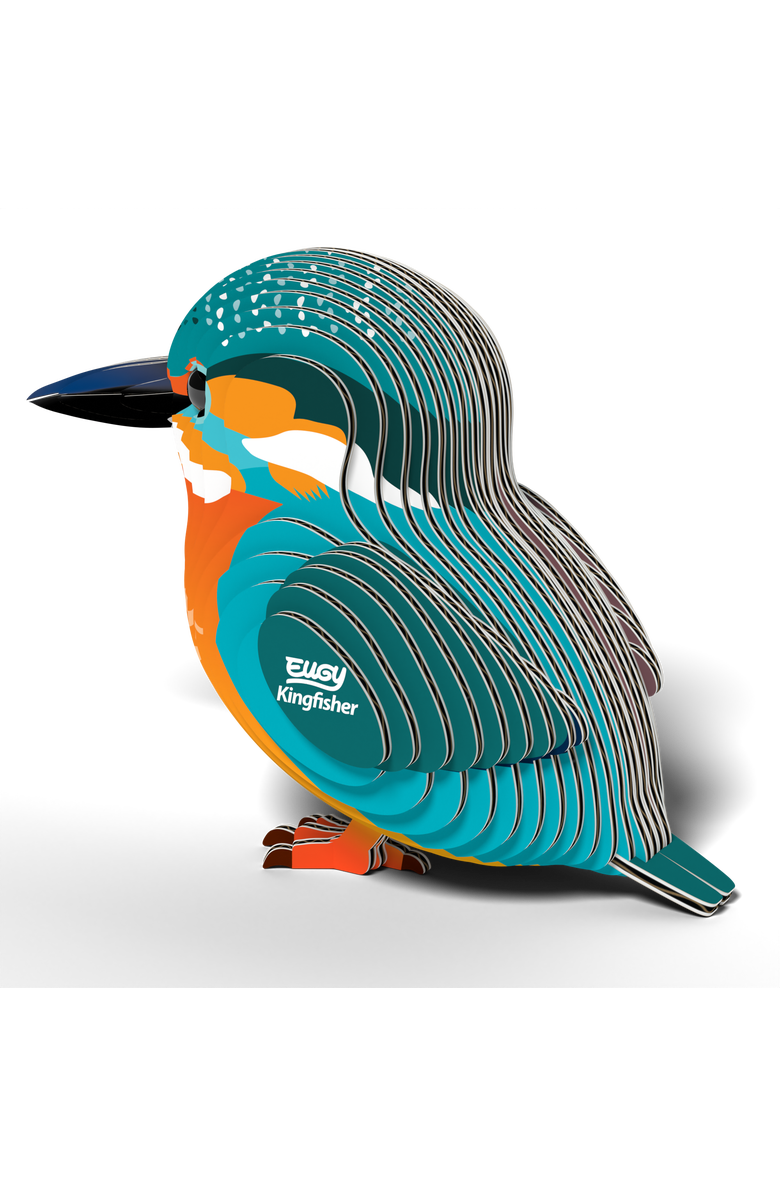 Eugy Puzzles Kingfisher 3D Puzzle, Alternate, color,