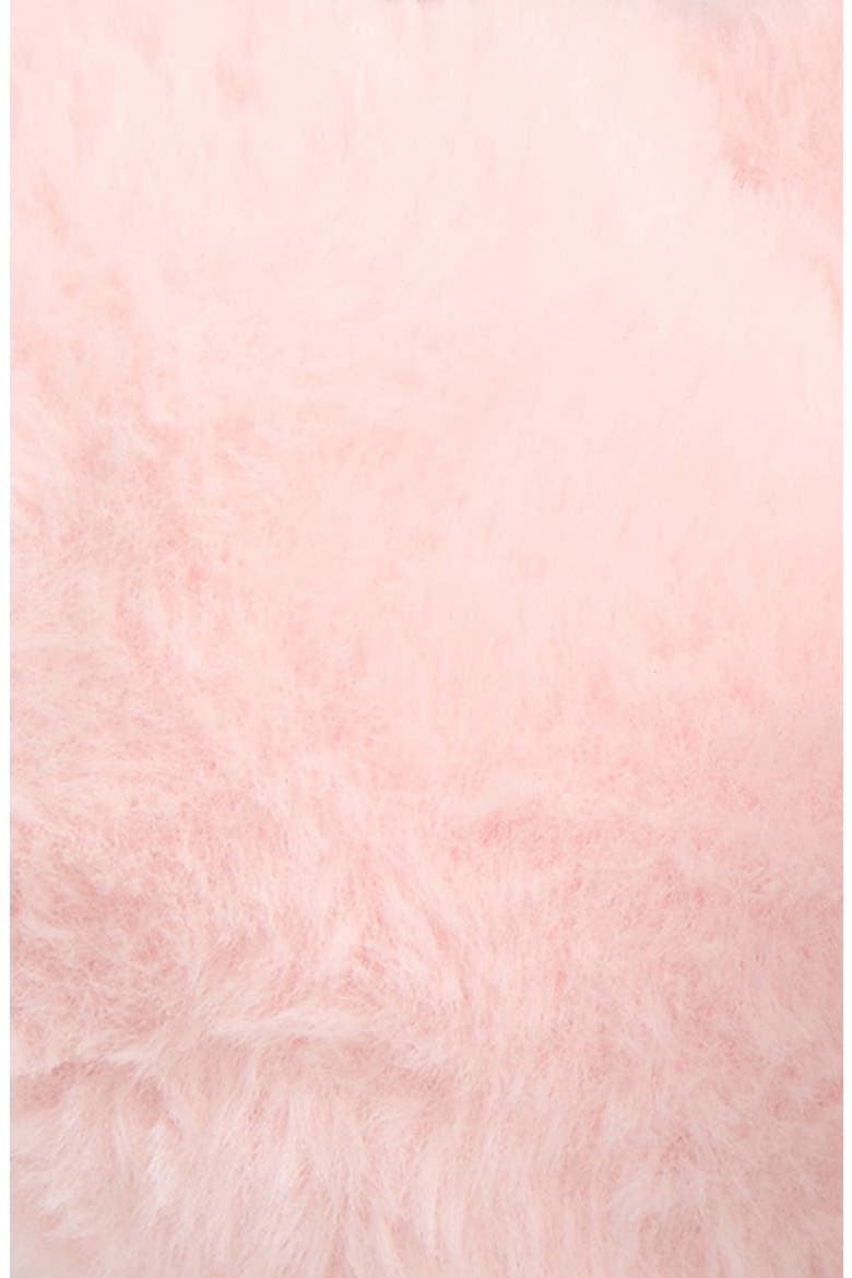 Kids' Heart Faux Fur Earmuffs & Gloves Set, Alternate, color, PINK