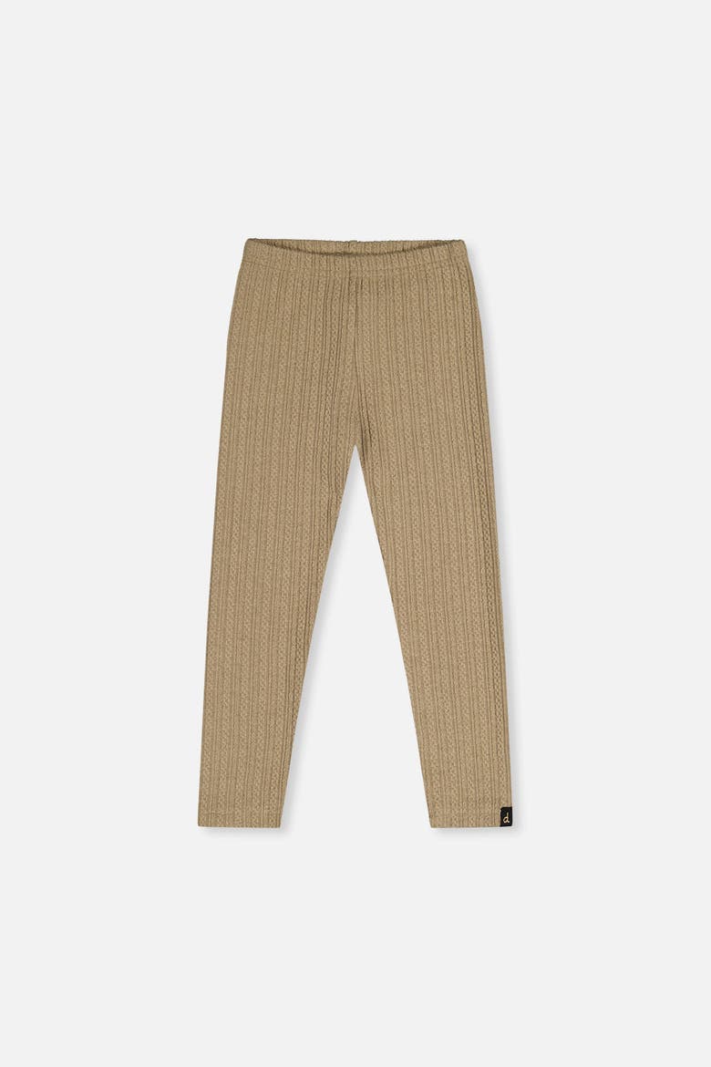 Soft Poetry Ribbed Jacquard Elastic Waist Leggings, Main, color, Sage Print Green