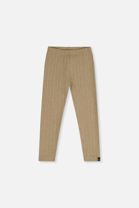Soft Poetry Ribbed Jacquard Elastic Waist Leggings