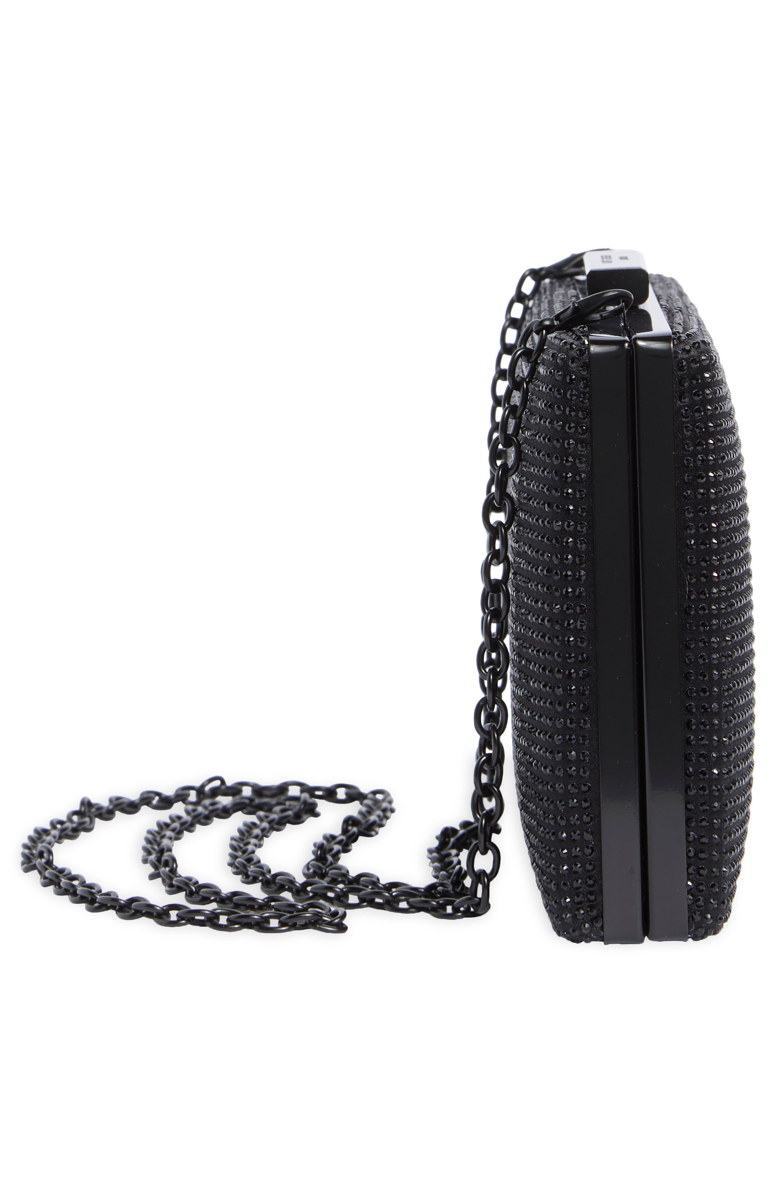 Kurt Geiger London Crystal Box Clutch, Alternate, color, Black