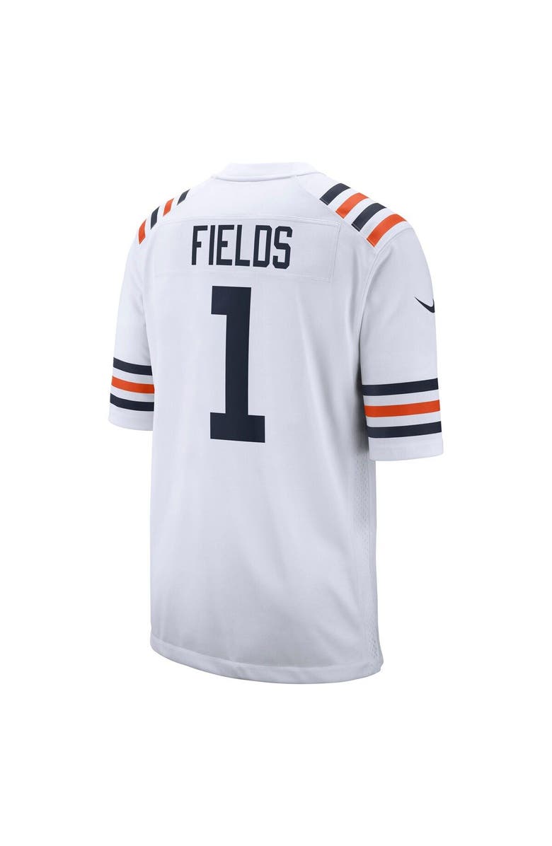 Nike Men's Nike Justin Fields White Chicago Bears Alternate Game Jersey, Alternate, color,