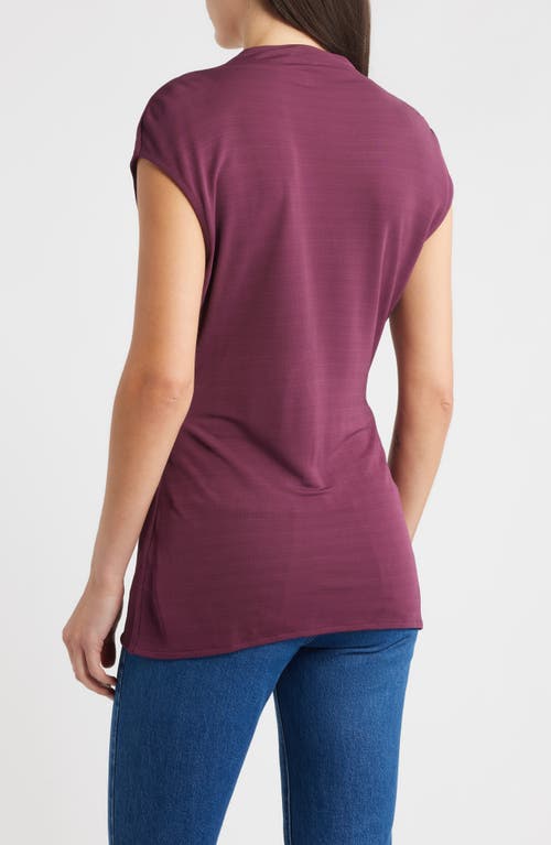 Hugo Boss Boss Elamma Cap Sleeve Top In Purple
