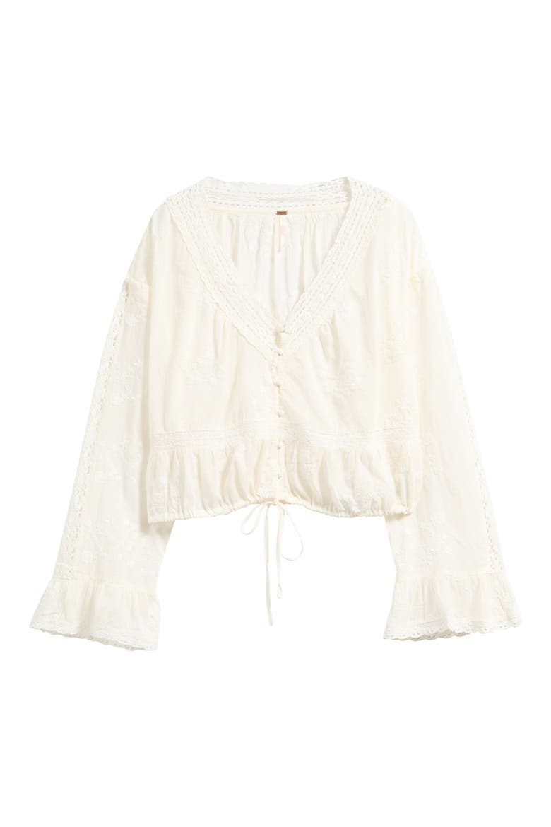 Sweet Love Crop Shirt, Alternate, color, EGRET