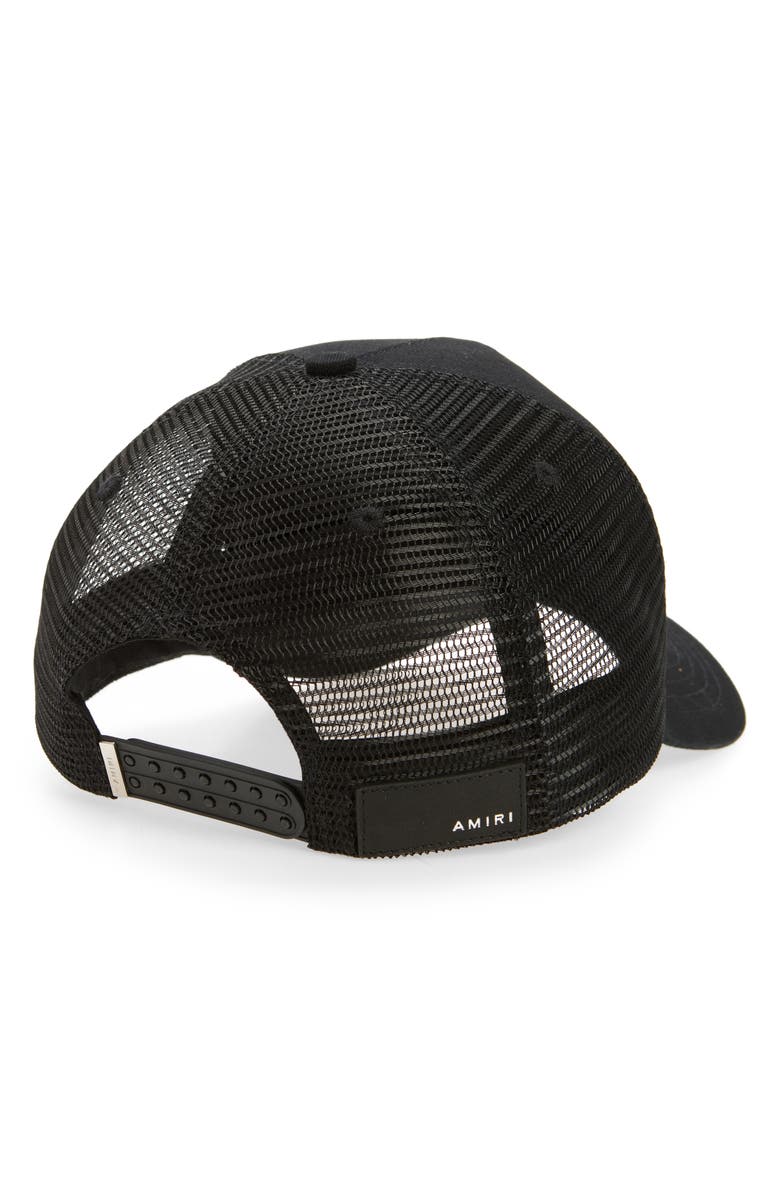 AMIRI Core Logo Trucker Hat, Alternate, color, Black
