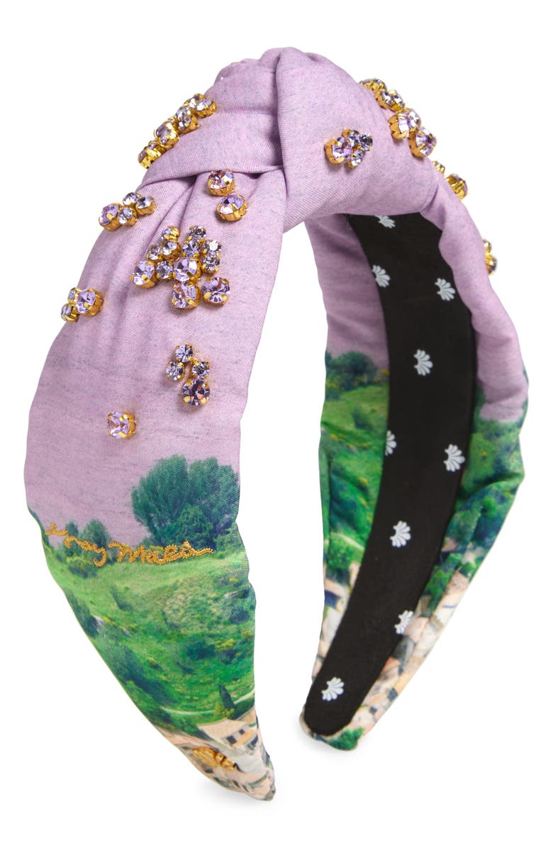 Lele Sadoughi x Gray Malin Provence Knotted Headband, Main, color, Provence