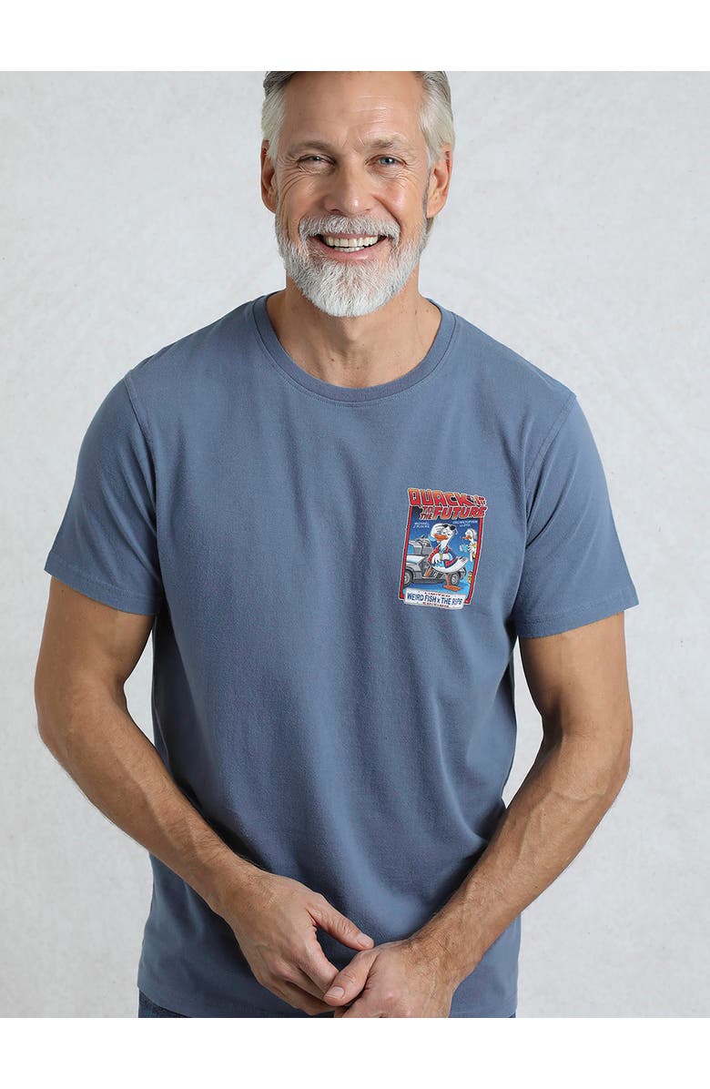 Weird Fish Quack To The Future RSPB Artist T-Shirt, Main, color, Mid Blue