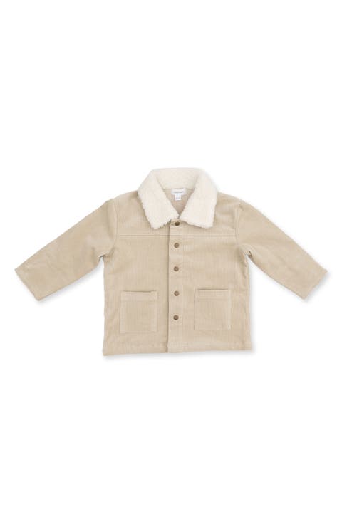 Kids' Fleece Collar Corduroy Jacket