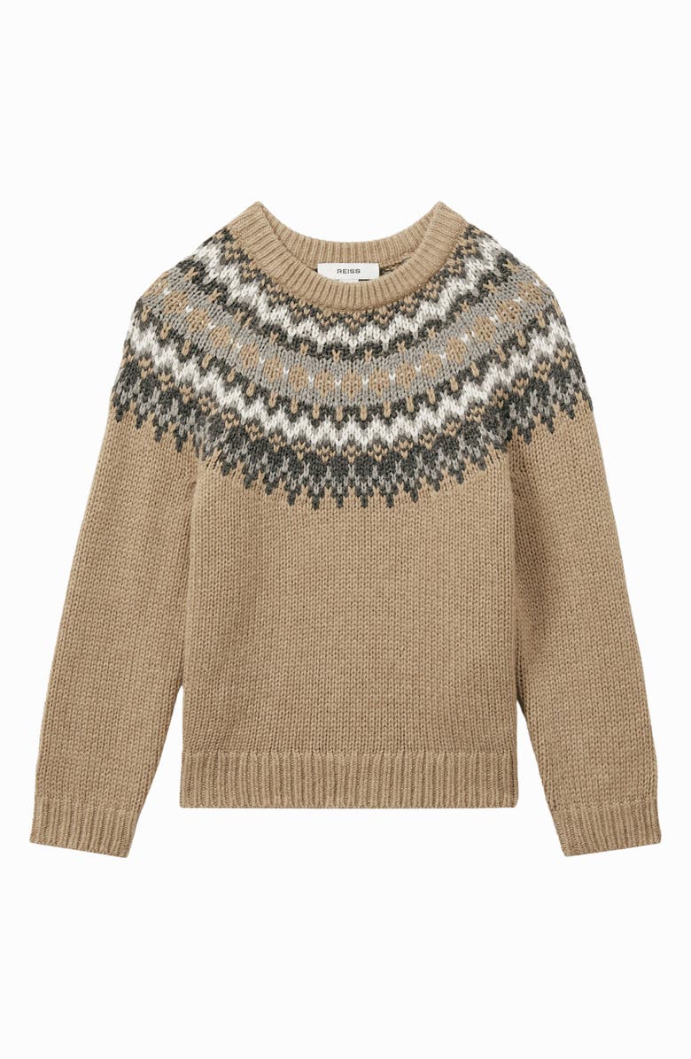 Reiss Kids' Trentwith Jr. Fair Isle Sweater, Main, color, 