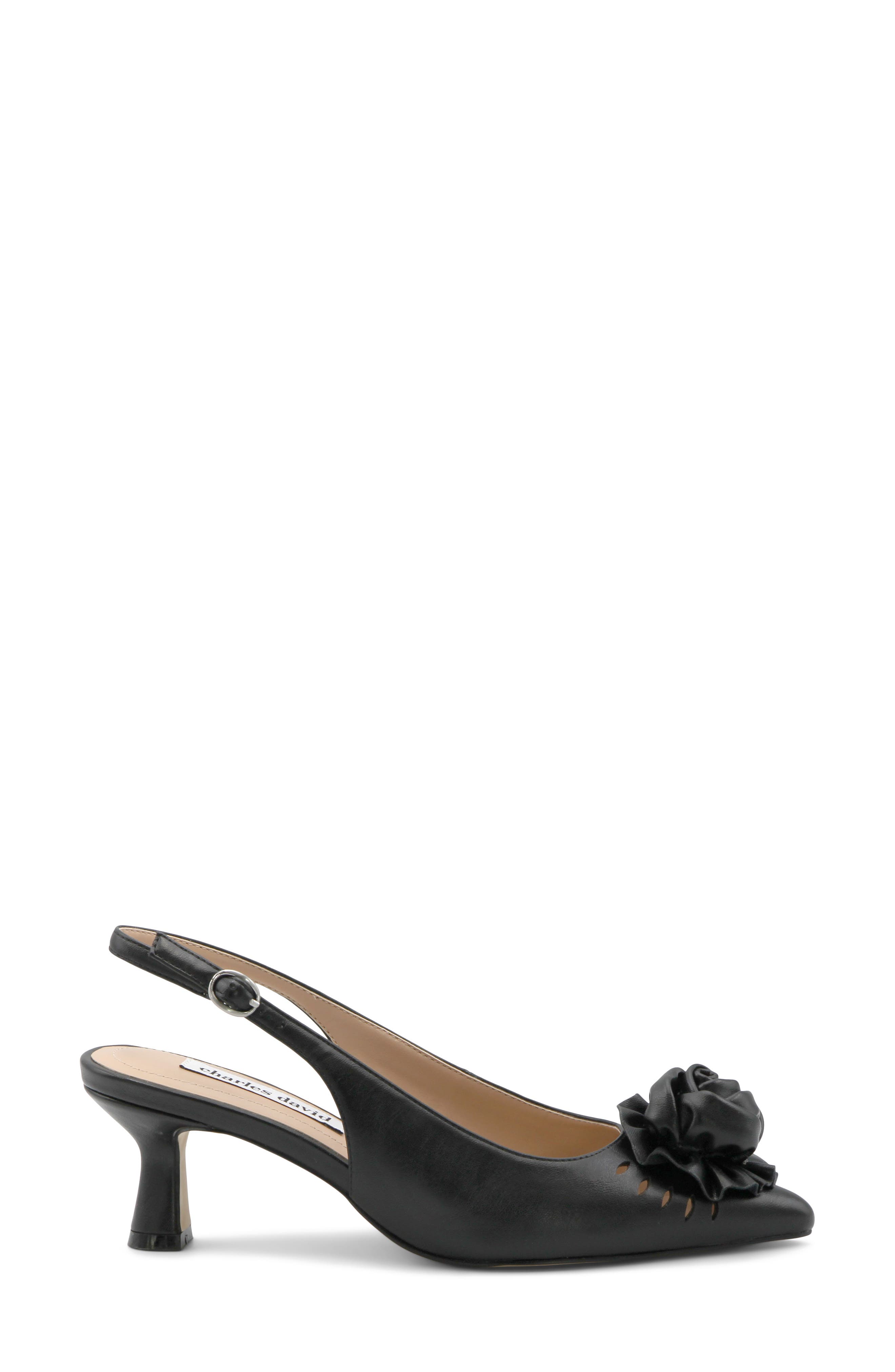 Charles David Azure Slingback Pump, Alternate, color, Black