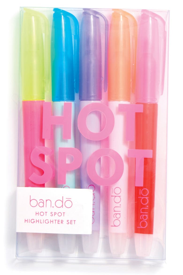 'Hot Spot' Highlighters, Main, color, PINK