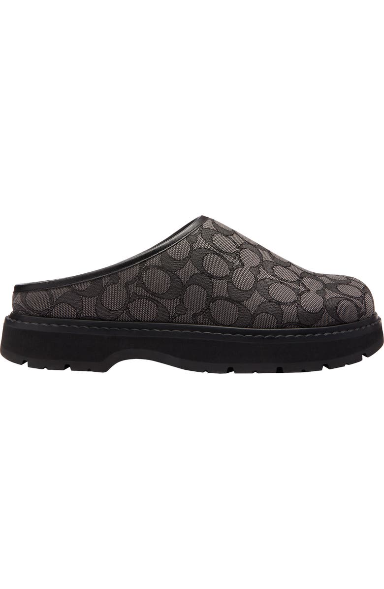 COACH Signature Jacquard Sport Clog, Alternate, color, Graphite/ Black