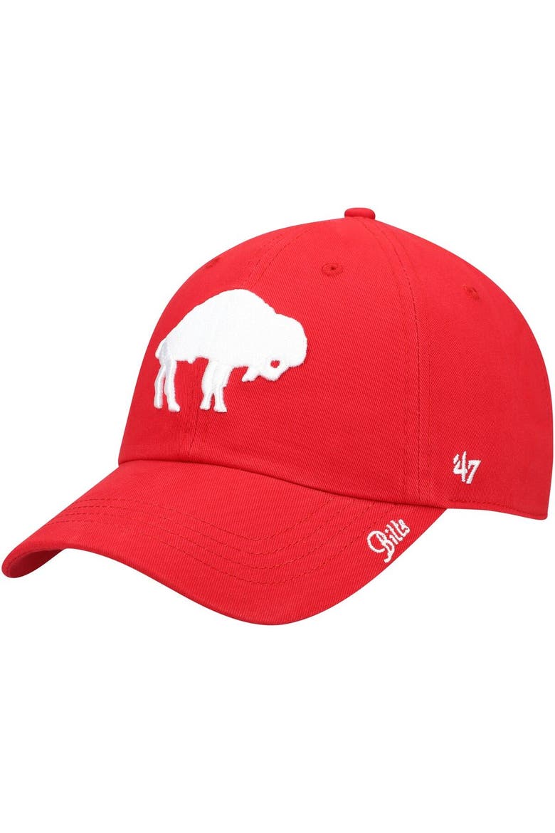 Women's '47 Red Buffalo Bills Miata Clean Up Legacy Adjustable Hat, Main, color, Red