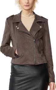 Kimi & Kai Willa Faux Suede Moto Jacket