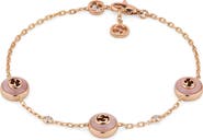 Gucci Interlocking G Diamond Station Bracelet