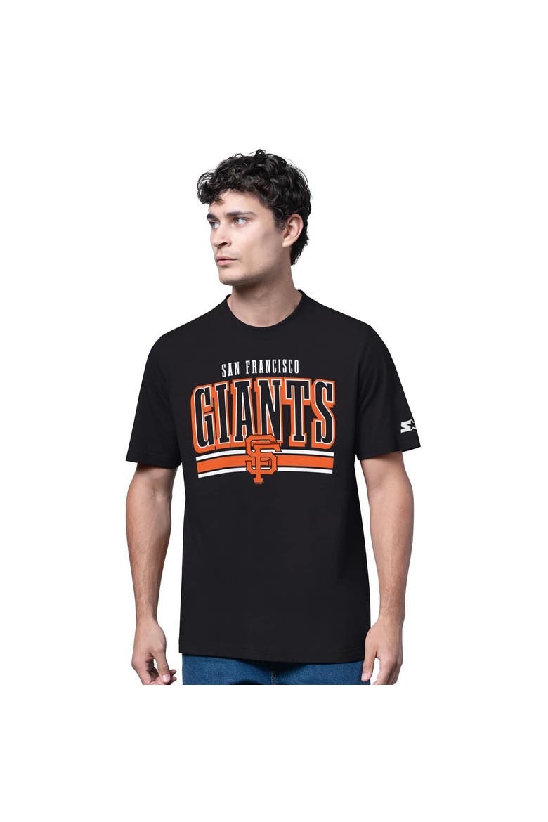 Men's Starter  Heather Gray/Black San Francisco Giants Two-Pack Long Sleeve & Short Sleeve T-Shirt Set, Alternate, color, Black