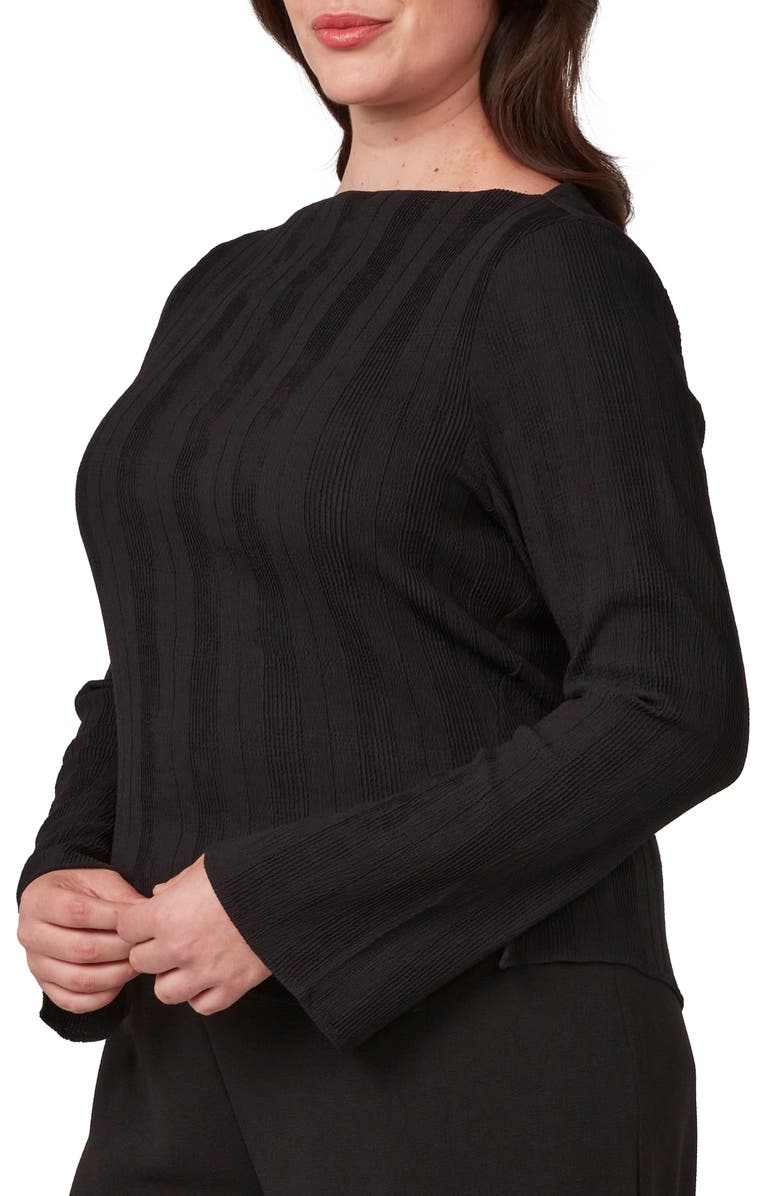 Estelle Picnic Crinkle Woven Top, Alternate, color, Black