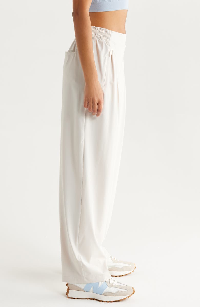 Zella Atlas High Waist Straight Leg Pants, Alternate, color, Grey Moonbeam