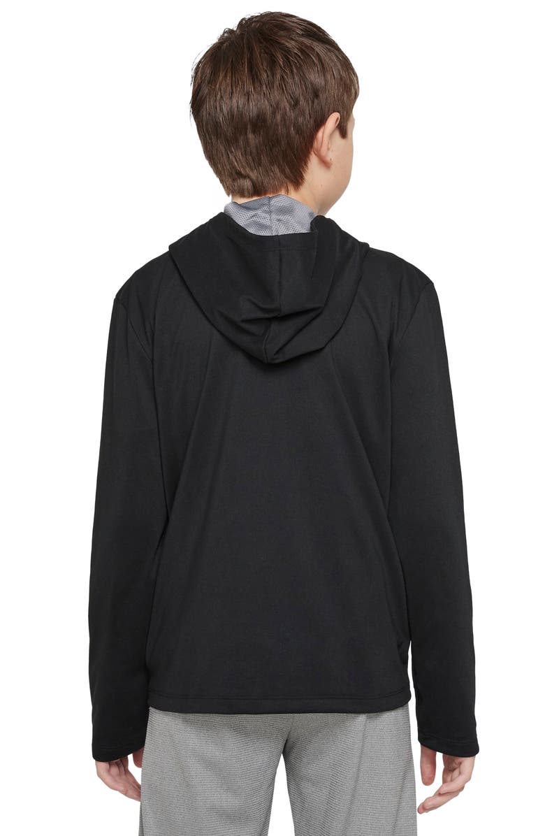 Nike Kids' Dri-FIT Zip Training Hoodie, Alternate, color, 